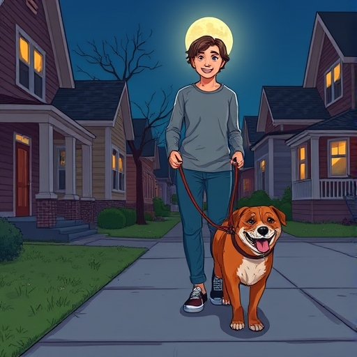 La rutina nocturna con mi perro callejero