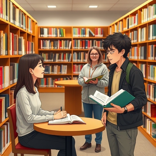 La cita interrumpida en la biblioteca