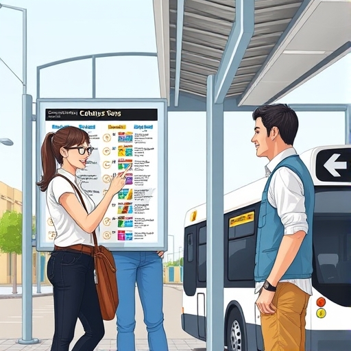 Mensaje claro en la parada de autobús