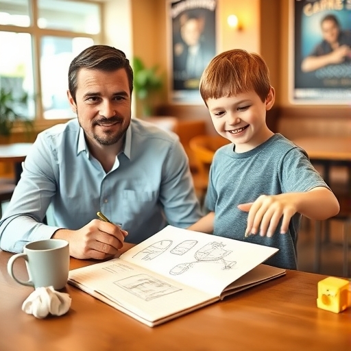 El boceto olvidado en la cafetería