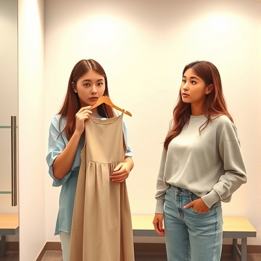 El vestido olvidado en el probador