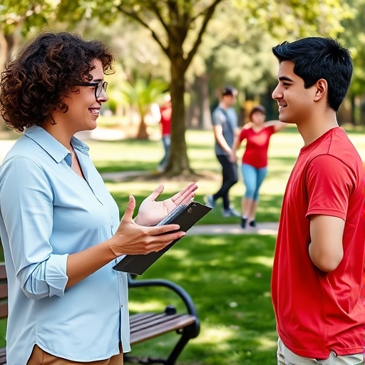 Charlando con la terapeuta del barrio