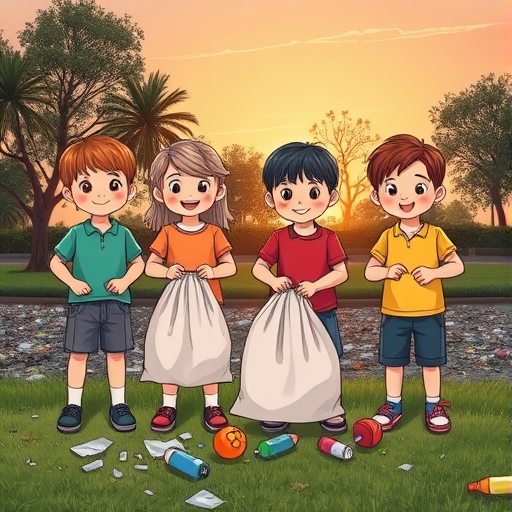 Descubrimiento de basura en parque