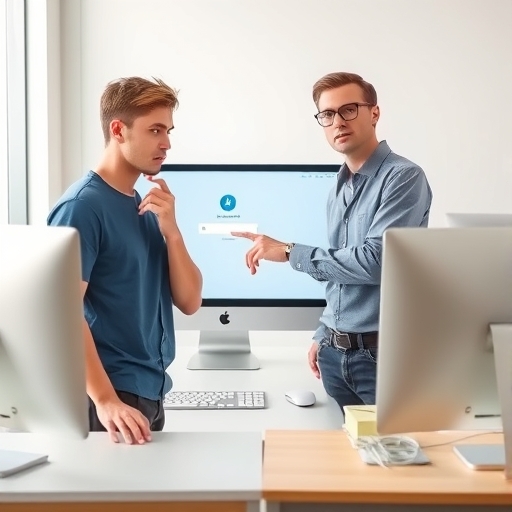 Contraseña olvidada en la oficina moderna