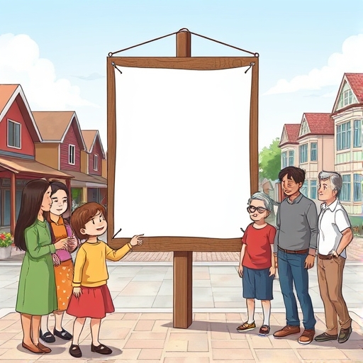 El misterioso cartel en la plaza del pueblo