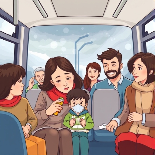 El viaje de una madre y su hijo asmático en el autobús