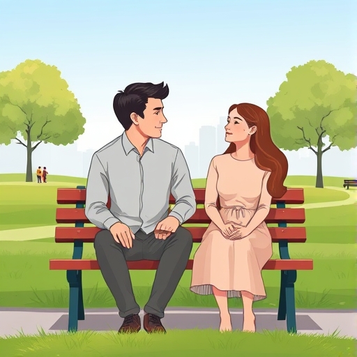 Mensajes entre novios tras una discusión en el parque