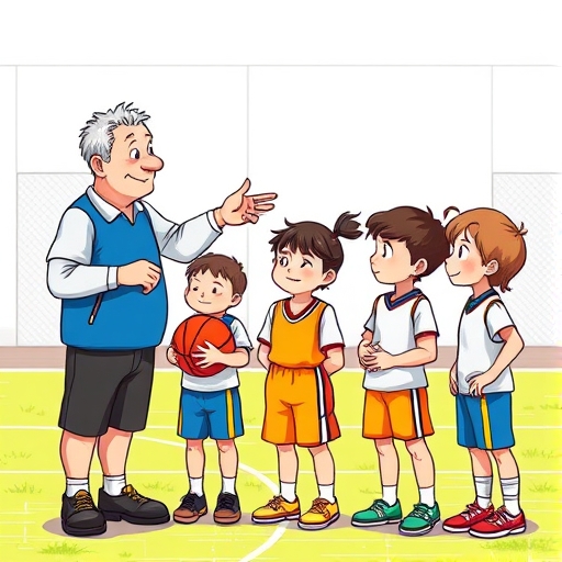 El entrenador y el equipo inexperto