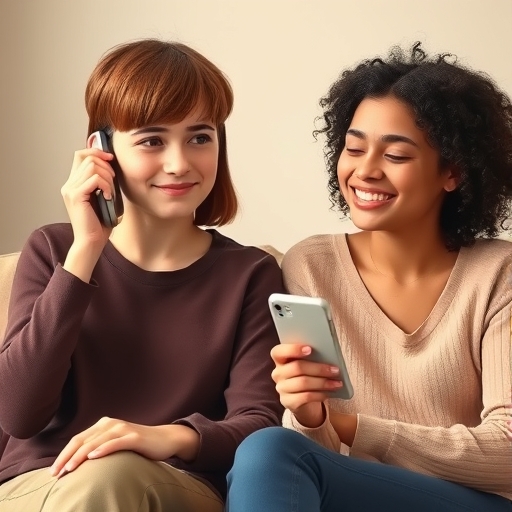 Diálogo telefónico entre amigos