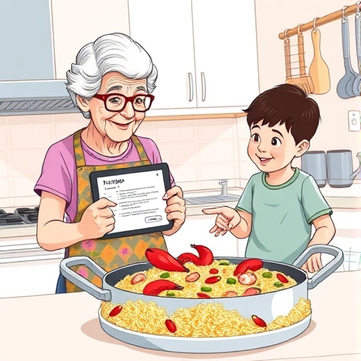 La aplicación de recetas de la abuela