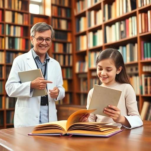 Entre páginas y susurros en la biblioteca