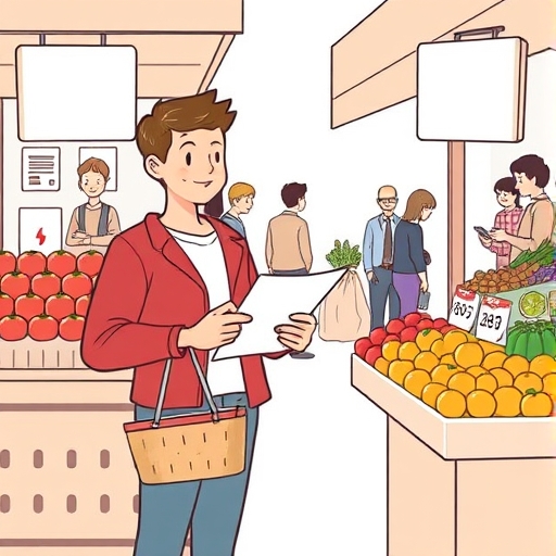 Controlando gastos en el mercado local