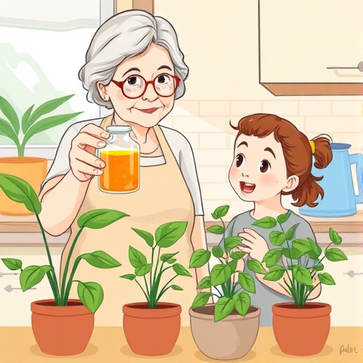 El frasco misterioso en la cocina