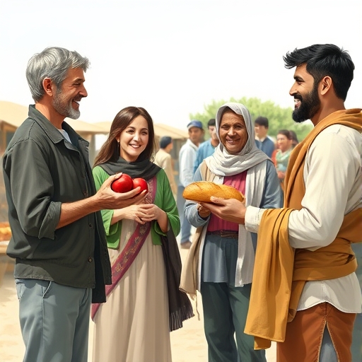 El mercado donde el dinero no existe