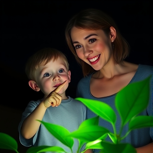 La planta que brilla en la noche