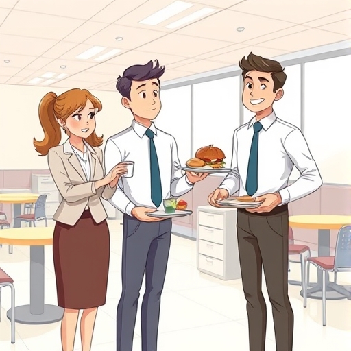 El conflicto en la cafetería del trabajo