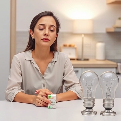 Las luces que parpadean en la cocina