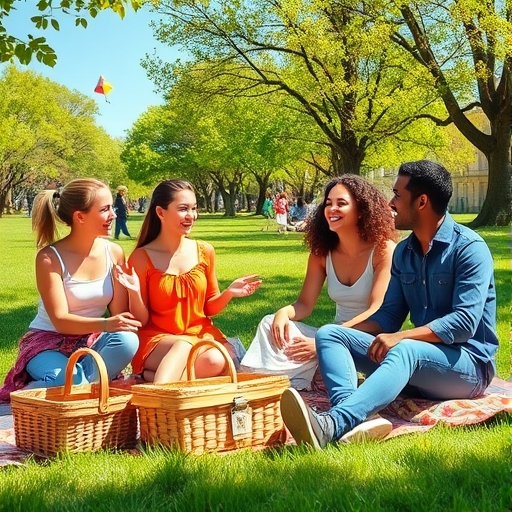 Un picnic inesperado en el parque
