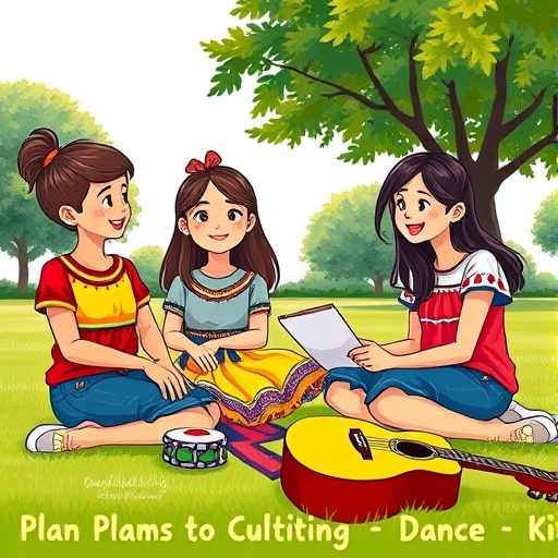 Cartas de un grupo de amigos que planean bailar en un festival cultural