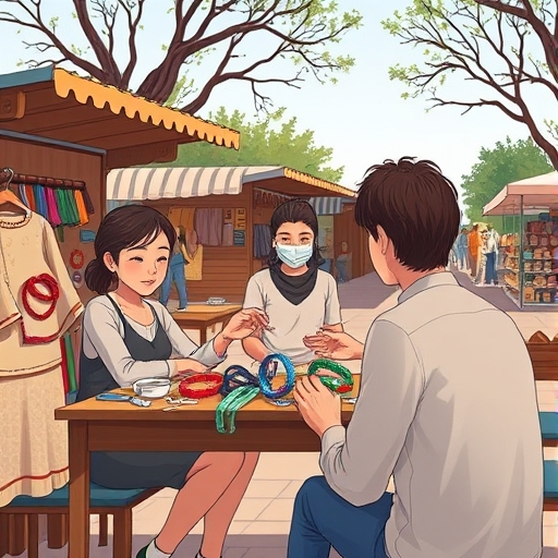 Respiro en el mercado artesanal