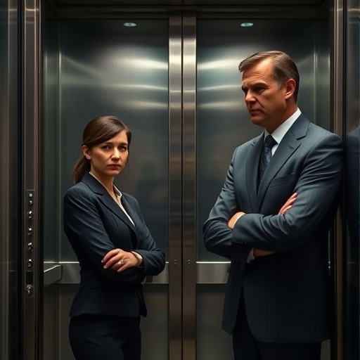 Reflejos en el ascensor