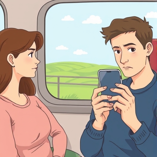 El encuentro en el tren y la pantalla insistente