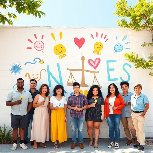 El mural que une al vecindario