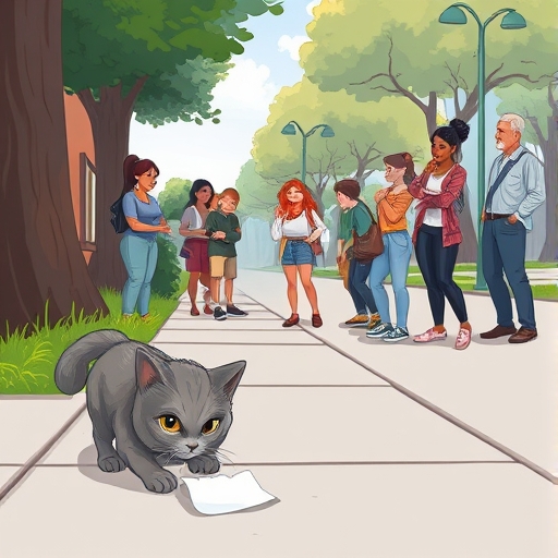 El gato callejero y el misterio del cartel perdido