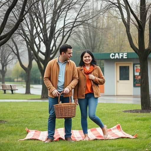 Un picnic bajo la lluvia inesperada