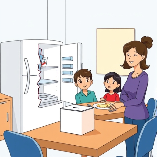 El refrigerador roto y la vecina solidaria