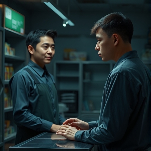 深夜便利店的秘密瞬间