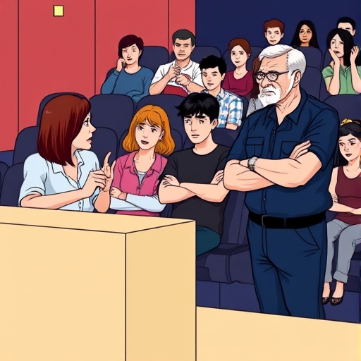 Reclamo en la taquilla del cine