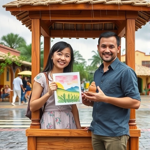 Arte en la plaza del barrio