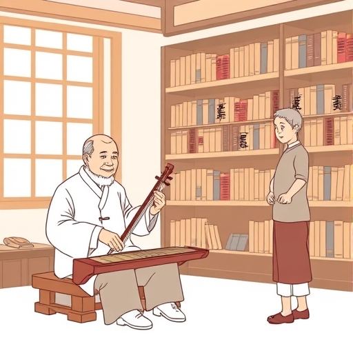 图书馆里的古琴对话