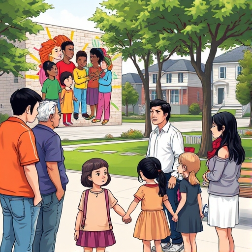 El mural que reunió al barrio