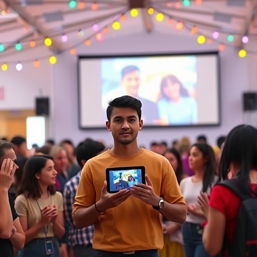 La sombra de las luces del festival