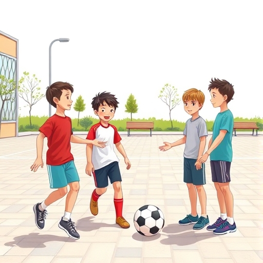 El último partido en la plaza del barrio