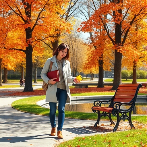 Una hoja perdida en el parque del Retiro