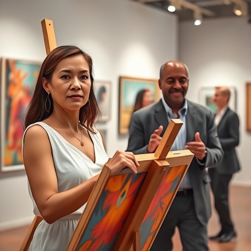 Sombras en la galería de arte