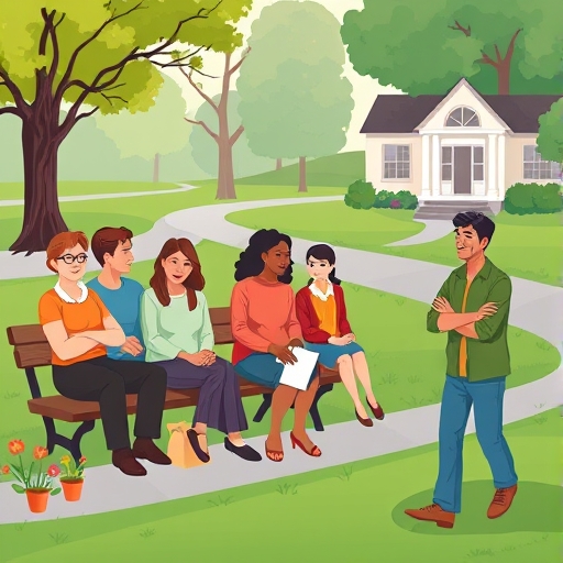 La colecta en el parque central