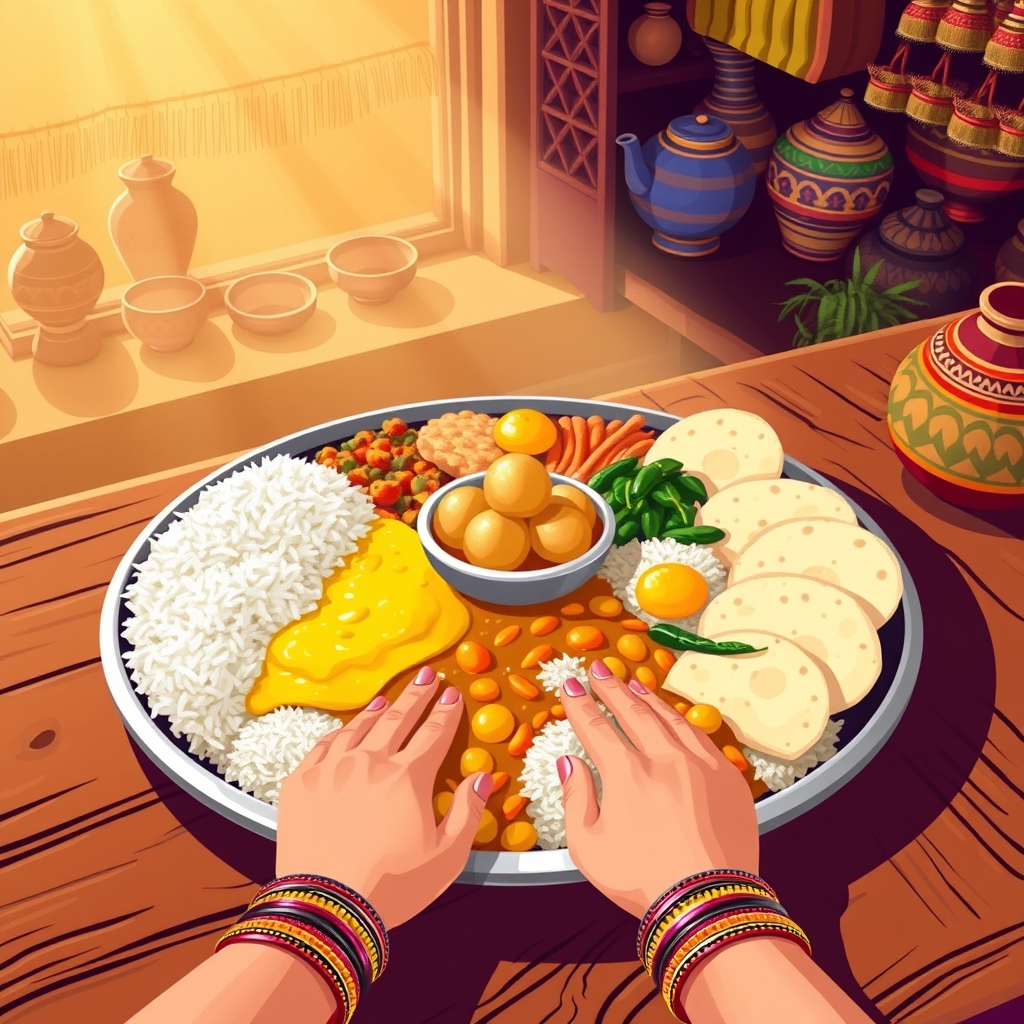 राजस्थान के राजस्थानी थाली का अनुभव