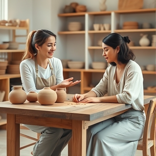 La extraña invitada en el taller de cerámica