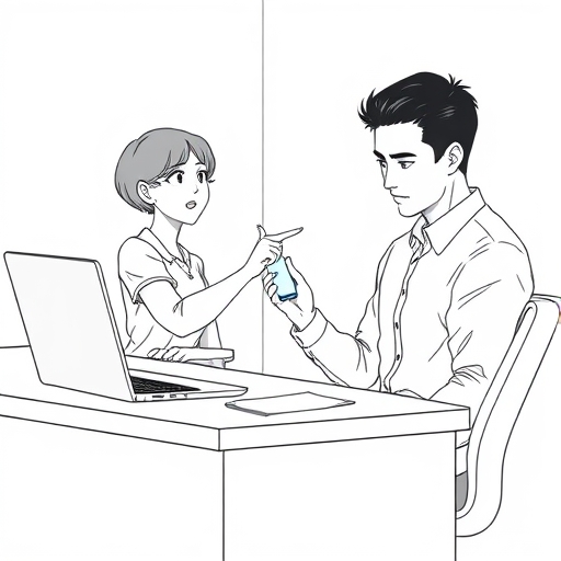 Luz en la pantalla del despacho