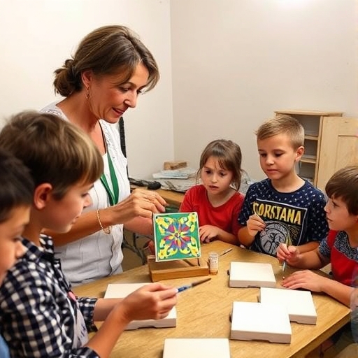 Las manos que colorean la tradición