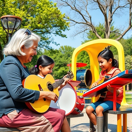La melodía que une generaciones en el parque central