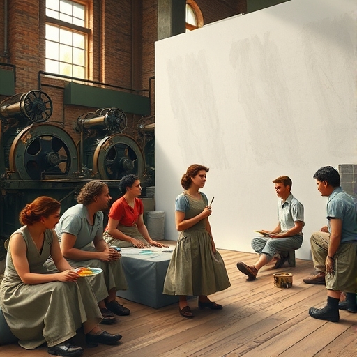 La rebelión del mural en la fábrica textil de Barcelona