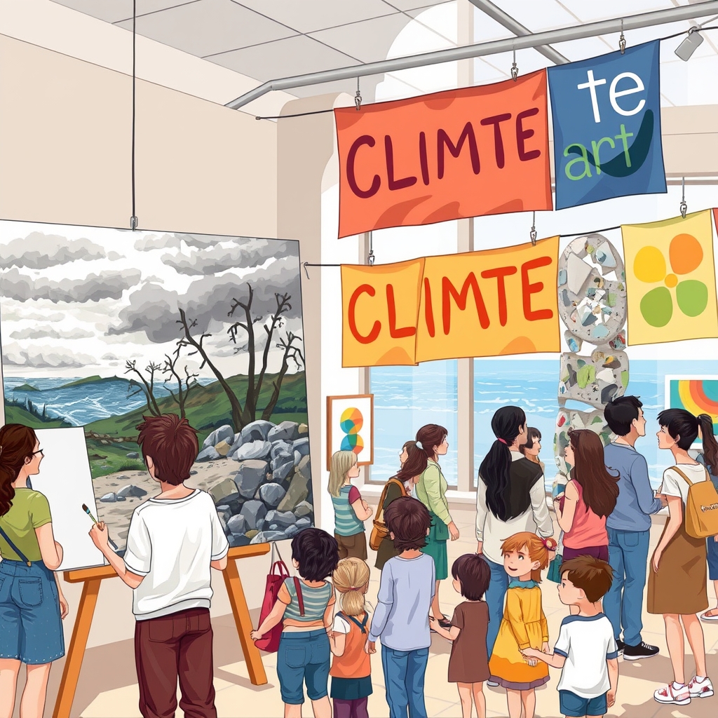 אמנות והאקלים: התמודדות עם שינויי האקלים