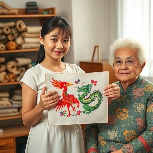 刺绣图案里的家族故事