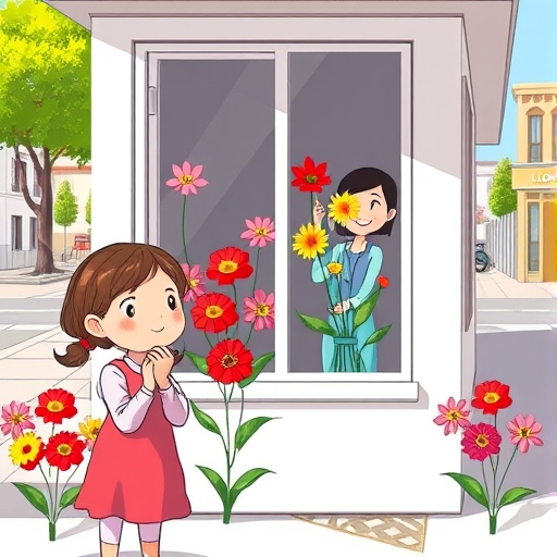 La floristería que cambiaba colores