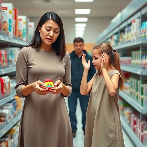 Discusión en la fila del supermercado